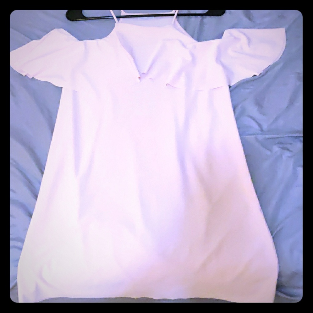 Light Pink Off the Shoulder Dress